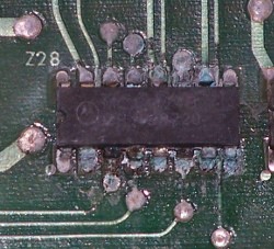 Water damaged computer component