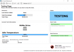 Hard Drive Idle Temperature