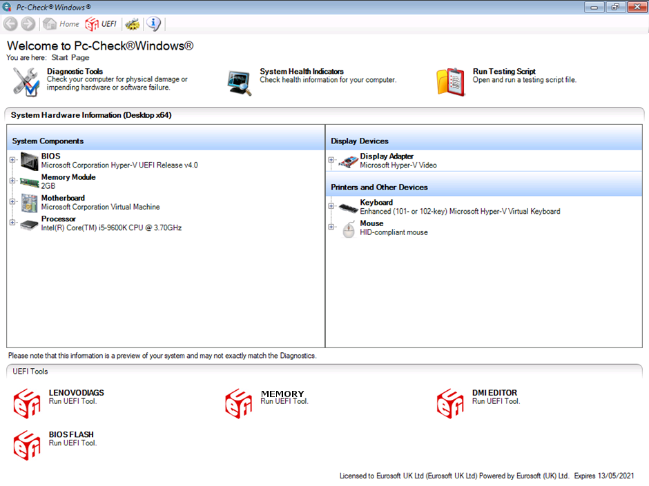 eurosoft pc check iso