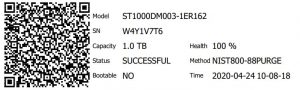 12N data erasure label