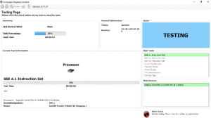 Pc-Check Windows diagnostic software CPU Testing