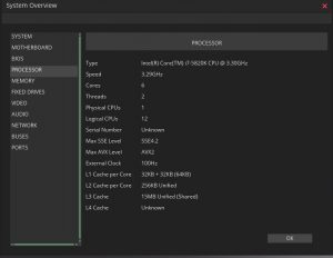 AVX Processor Information