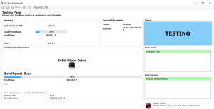 Intelligent Scan Hard drive test